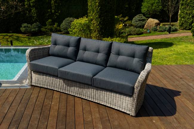 Диван 3-х местный "Венеция", серый Диван 3-х местный "Венеция", серый