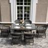 "Амароне" обеденная группа из искусственного ротанга на 6 персон, цвет графит "Амароне" обеденная группа из искусственного ротанга на 6 персон, цвет графит