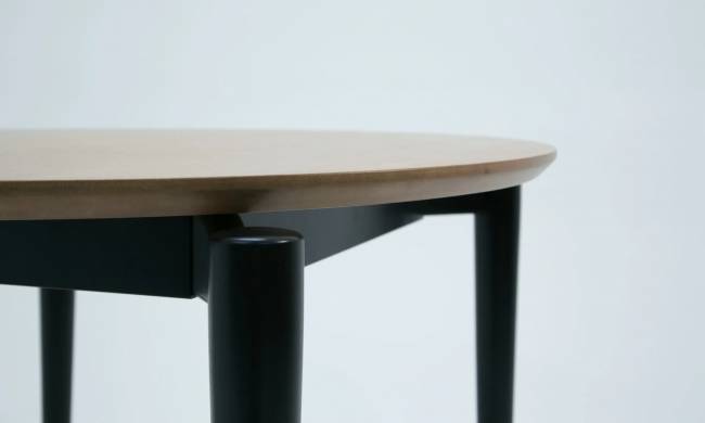 Стол Pawook К 90 чёрный/натур