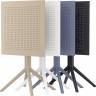 Стол пластиковый складной Sky Folding Table 60 темно-серый 600х600х740 мм