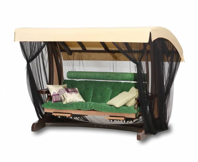 Качели садовые "Валенсия III" Премиум (лиственница) Качели садовые "Валенсия III" Премиум (лиственница)