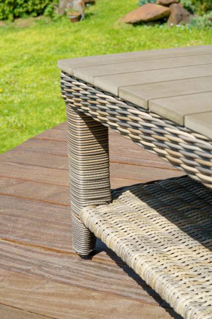 Кофейный столик из искусственного ротанга "Венеция", коричневый Кофейный столик из искусственного ротанга "Венеция", коричневый