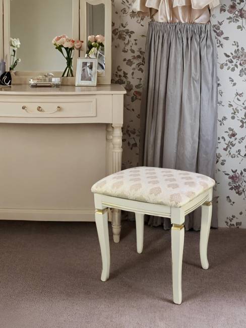 Банкетка Васко В 106Н слоновая кость/золото, Маркус ваниль