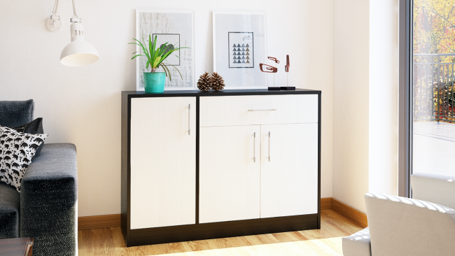 Комод СВК № 4, цвет венге/дуб лоредо Комод СВК № 4, цвет венге/дуб лоредо