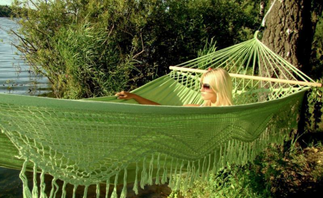 Гамак двухместный TULIP зеленый Гамак двухместный TULIP зеленый