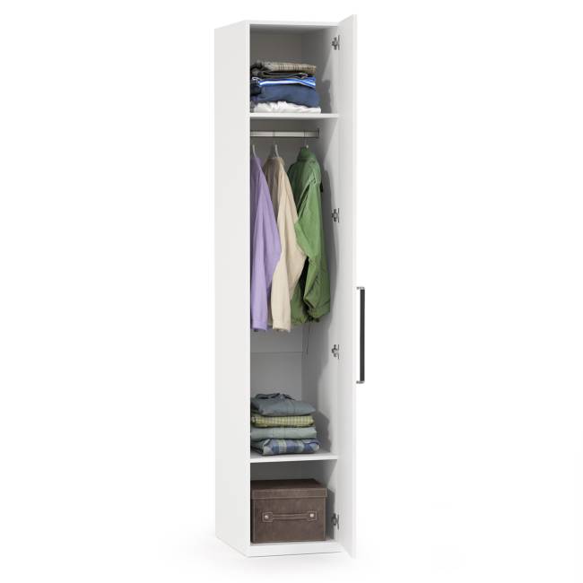 Шкаф-пенал Валенсия 13.207 цвет белый шагрень Шкаф-пенал Валенсия 13.207 цвет белый шагрень