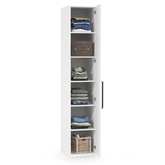 Шкаф-пенал Валенсия 13.207 цвет белый шагрень Шкаф-пенал Валенсия 13.207 цвет белый шагрень