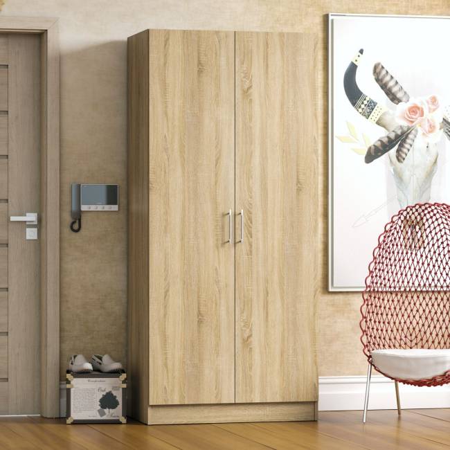 Шкаф 2-х створчатый Стандарт цвет дуб сонома Шкаф 2-х створчатый Стандарт цвет дуб сонома