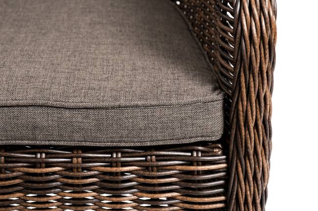 "Равенна" лаунж-зона из искусственного ротанга, цвет коричневый