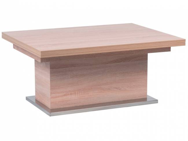 Стол-трансформер Левмар Slide D89/S79 сонома/ опоры нерж.сталь Стол-трансформер Левмар Slide D89/S79 сонома/ опоры нерж.сталь