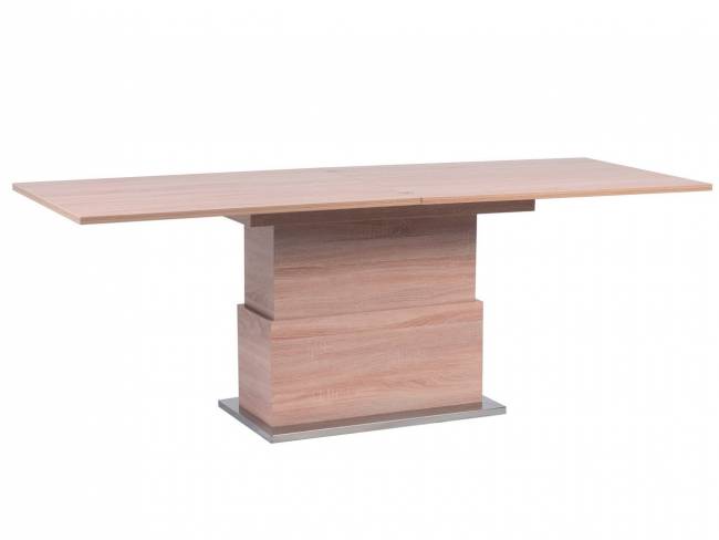 Стол-трансформер Левмар Slide D89/S79 сонома/ опоры нерж.сталь Стол-трансформер Левмар Slide D89/S79 сонома/ опоры нерж.сталь