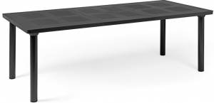 Стол пластиковый раздвижной Libeccio антрацит 1600-2200х740х1000 мм Стол пластиковый раздвижной Libeccio антрацит 1600-2200х740х1000 мм