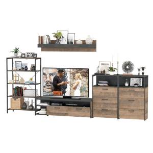 Индустриальная стенка для гостиной Трувор № 97 цвет дуб гранж песочный/интра