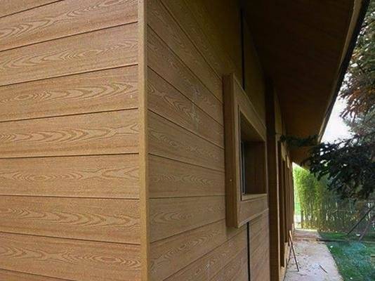 Фасадная панель из ДПК HOLZHOF, 165*15*3000 мм, антрацит Фасадная панель из ДПК HOLZHOF, 165*15*3000 мм, антрацит