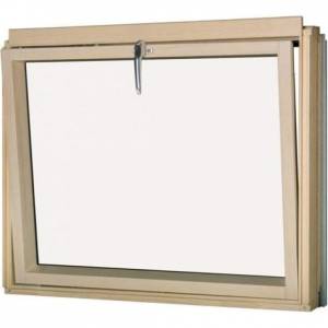 Мансардное окно FAKRO BVP P2 Lux (откидное), однокамерный триплекс, дерево 94х95