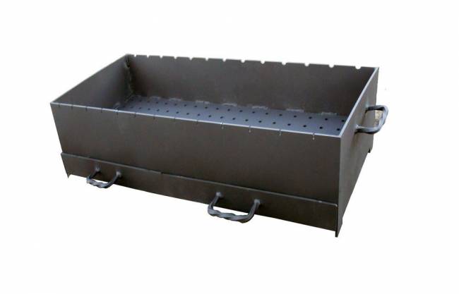 Доплата за топку (жаровню) 5 мм с зольниками для ММ-20 Доплата за топку (жаровню) 5 мм с зольниками для ММ-20