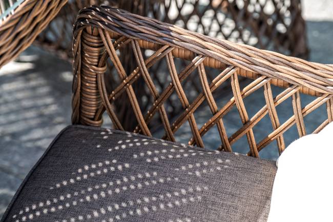 "Эспрессо - 150 L" обеденная группа плетеная, цвет коричневый