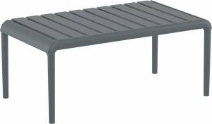 Столик пластиковый журнальный Paris Lounge Table темно-серый 900х500х400 мм