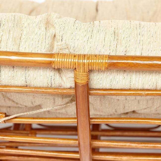 Диван MAMASAN/МАМАСАН 23/02 W /с подушкой/ подушка 182х119 см, 169х102х80 см, Cognac (коньяк), ткань, Старт Cognac (коньяк)