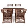 "Латте - 140 L" обеденная группа плетеная, цвет коричневый