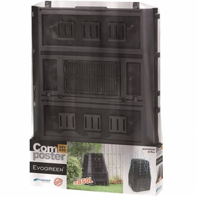 Компостер Prosperplast Evogreen 850 л, черный Компостер Prosperplast Evogreen 850 л, черный
