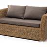 "Капучино" диван из искусственного ротанга (гиацинт) двухместный, цвет соломенный "Капучино" диван из искусственного ротанга (гиацинт) двухместный, цвет соломенный