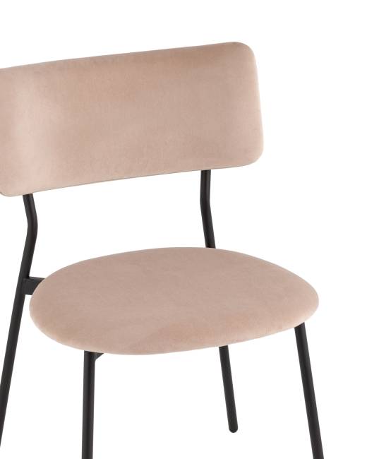 Стул Амелия велюр бежевый