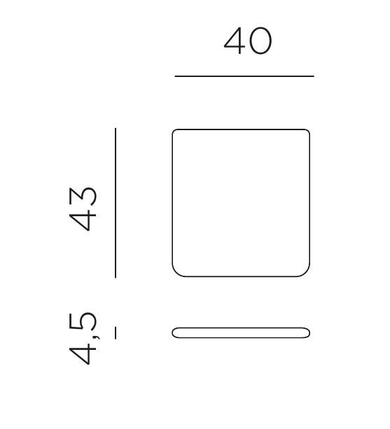 Подушка для кресла Doga бежевый 400х430х45 мм