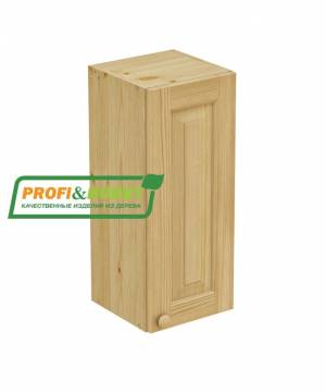 Шкаф навесной 300 х 300 х 720 филенка, сосна, бесцветный лак Шкаф навесной 300 х 300 х 720 филенка, сосна, бесцветный лак