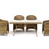 "Латте - 140 R" обеденная группа плетеная, цвет соломенный