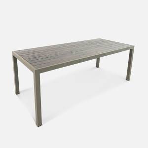 Стол Quadro 2300х990 wood (с упаковкой) RAL 9007, Термоясень.Чёрный