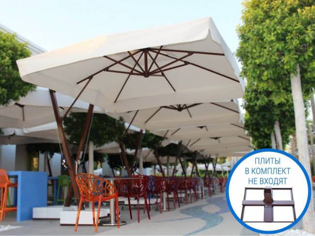 Зонт профессиональный 4х4 м Banana бежевый 4000х4000 мм Зонт профессиональный 4х4 м Banana бежевый 4000х4000 мм