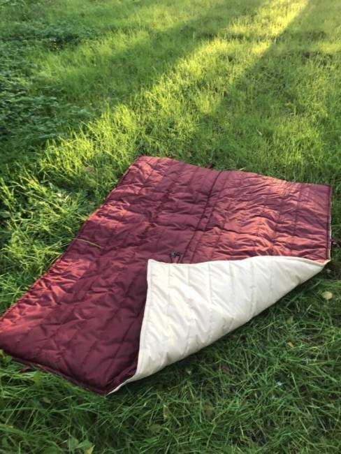 Двухсторонний Матрас-накидка Мелания, бордовый,190 х 150