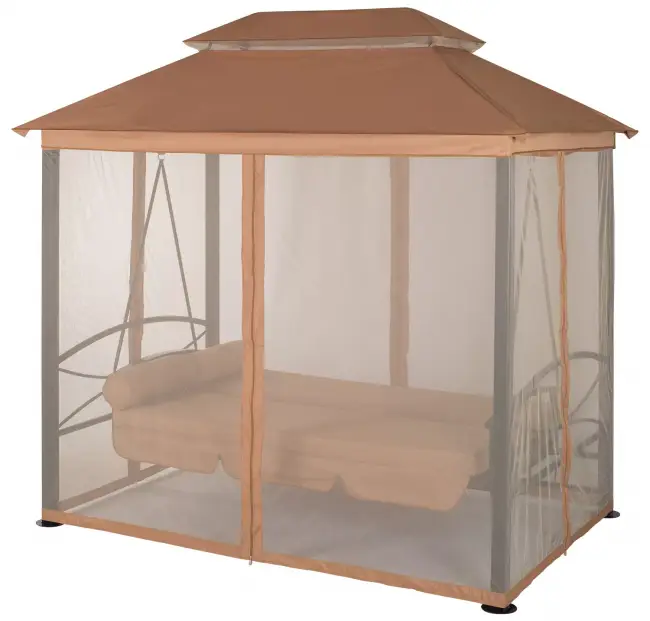 Садовая беседка качели Пальмира охра