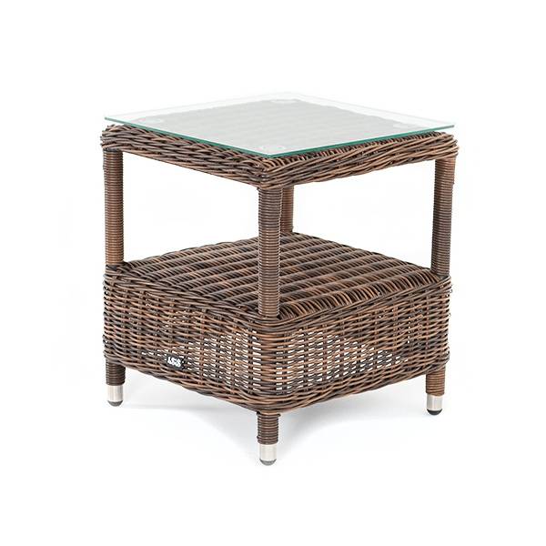 "Форио" столик кофейный из искусственного ротанга, цвет коричневый "Форио" столик кофейный из искусственного ротанга, цвет коричневый