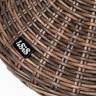 "Леванте" стол круглый из искусственного ротанга, цвет коричневый
