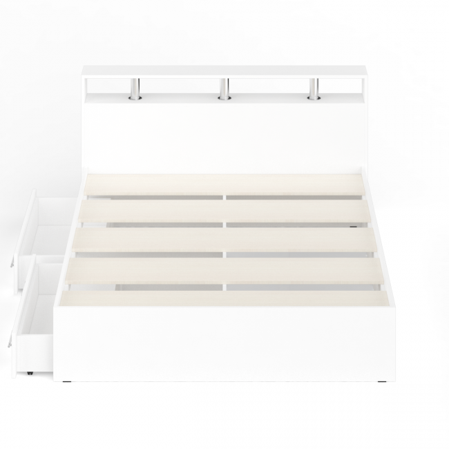 Кровать с ящиками Камелия 1600 цвет белый