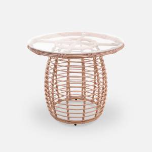 Стол Lotus D930 СТ обеденный (с упаковкой) Ирбис, RAL 1019, CT.Белый сатин