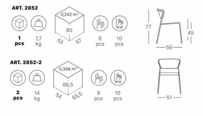 Стул деревянный Lisa Wood черный глянцевый никель, черный дуб 510х560х770 мм