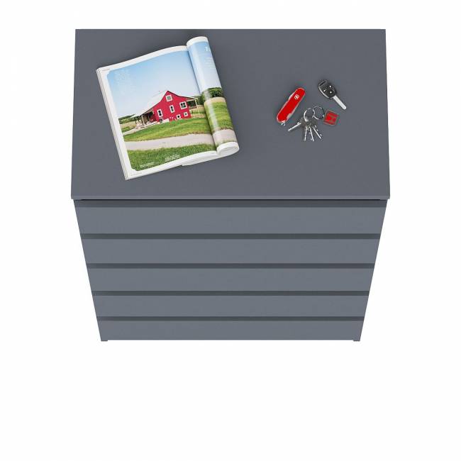 Узкий комод пять ящиков Мори МК700.5 цвет графит