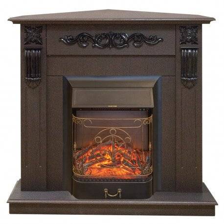 Электрокамин Dominica Corner DN/WT c очагом Fobos S Lux /Majestic S Lux Электрокамин Dominica Corner DN/WT c очагом Fobos S Lux /Majestic S Lux