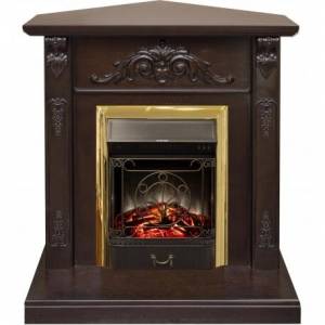 Электрокамин Anita Corner (угловой) AO с Majestic Lux S/Fobos Lux S BR Электрокамин Anita Corner (угловой) AO с Majestic Lux S/Fobos Lux S BR