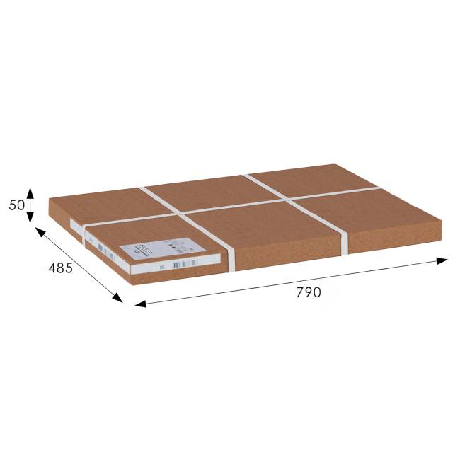 Зеркало настенное Артемида средне-коричневый 77 см х 46, 5 см