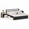 Кровать с ящиками 1800 Камелия + две тумбы цвет венге/дуб лоредо Кровать с ящиками 1800 Камелия + две тумбы цвет венге/дуб лоредо