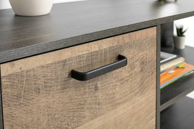 Стеллаж 13.151.02 с комодом с ящиком и дверкой Трувор цвет дуб гранж песочный/интра