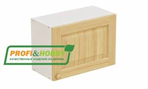 Шкаф навесной 1 дверь 600х340х360 + фасад сосна бесцветный лак Шкаф навесной 1 дверь 600х340х360 + фасад сосна бесцветный лак