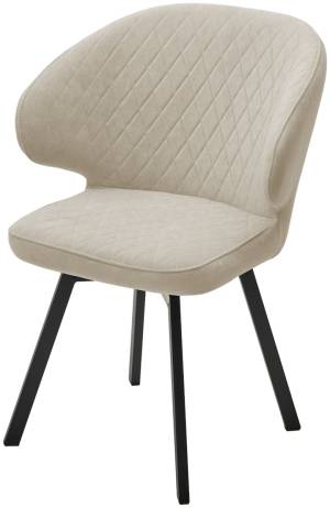 Стул ХИЛТОН 360 град., цвет B03 Бежевый, велюр / черный каркас М-City Стул ХИЛТОН 360 град., цвет B03 Бежевый, велюр / черный каркас М-City