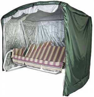 Чехол для садовых качелей Барышня/Герда - 250х175х185, зеленый Чехол для садовых качелей Барышня/Герда - 250х175х185, зеленый
