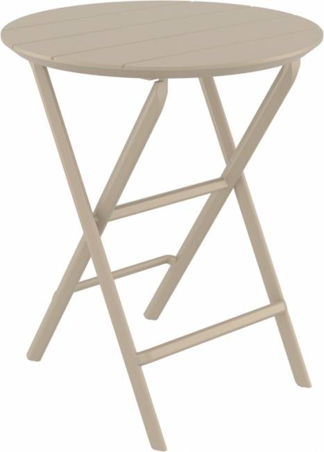 Стол пластиковый складной Helen Folding Table Ø60 бежевый Ø600х740 мм Стол пластиковый складной Helen Folding Table Ø60 бежевый Ø600х740 мм