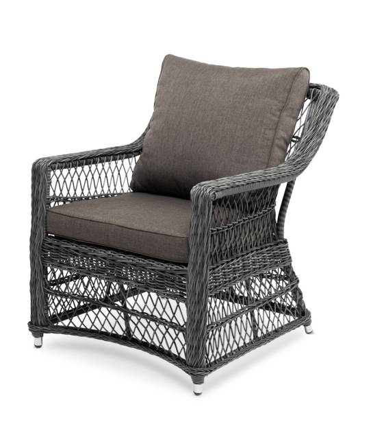"Гранд Латте" кресло из искусственного ротанга, цвет графит "Гранд Латте" кресло из искусственного ротанга, цвет графит